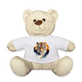 Tigre, Tête de tigre, Gros chat, Nature, Sauvage, Sauvage, Fort - Nounours - blanc - Devant