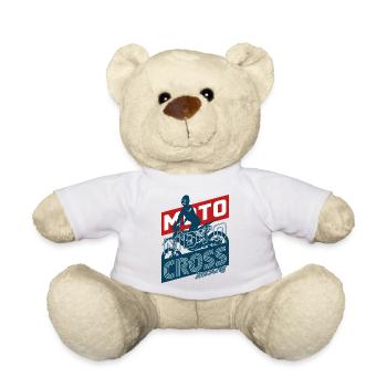 Motocross Rider - MX Racing - Teddy Bear - white - Front
