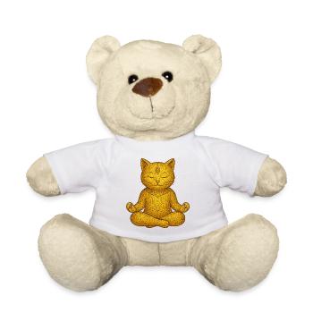 Yoga Katze - Teddy - Weiß - Vorne