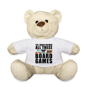 Ouais, j’ai besoin de tous ces jeux de société drôles - Nounours - blanc - Devant