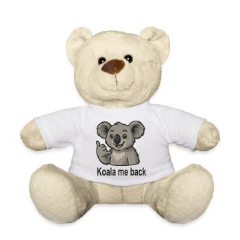 Süßer Koala telefoniere anrufen Koala Spruch - Teddy - Weiß - Vorne