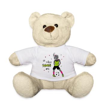 Frauenfussball - Teddy - Weiß - Vorne