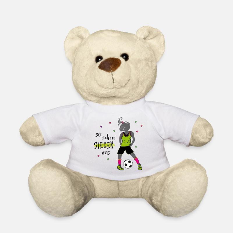 Frauenfussball - Teddy - Weiß