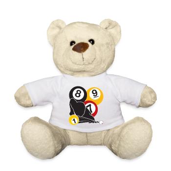 Billard-Fokus - Teddy - Weiß - Vorne
