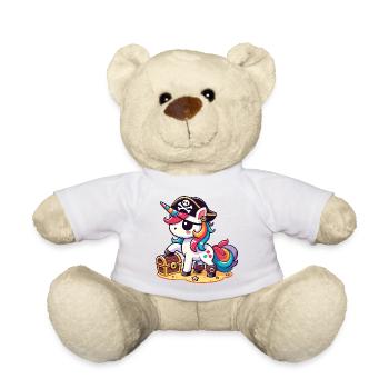 Unicorn Pirate Costume Halloween - Teddy Bear - white - Front