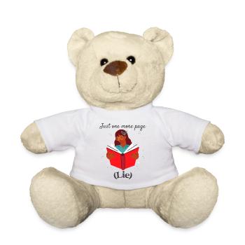 Perdu dans un livre - Nounours - blanc - Devant