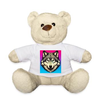 Wolf - Teddy - Weiß - Vorne