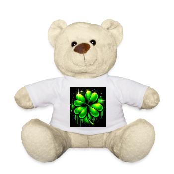Four-leaf clover - Teddy Bear - white - Front