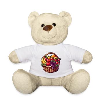 Tropischer Obstkorb - Teddy - Weiß - Vorne