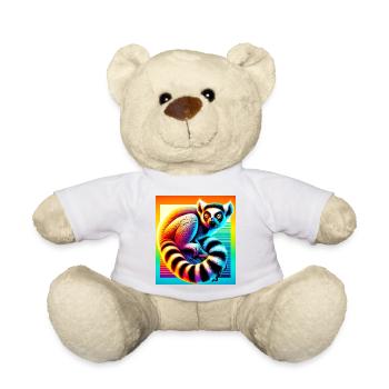 Lemur - Teddy Bear - white - Front