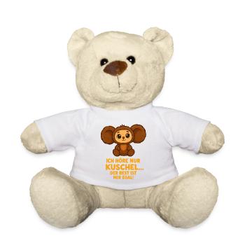 Cuddly bear with saying - Teddy Bear - white - Front