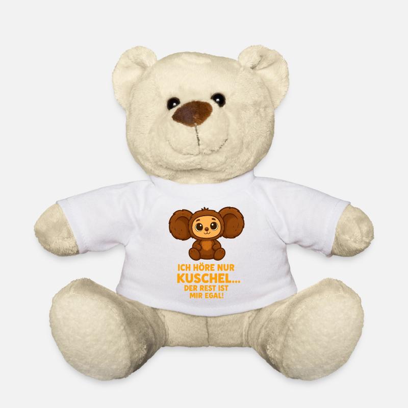 Kuschelbär mit Spruch - Teddy - Weiß