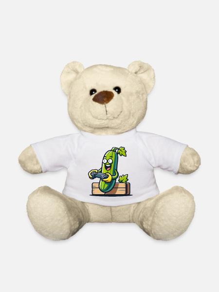 Gamer Zucchini - Teddy Bear - white