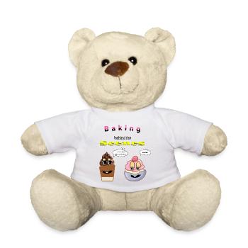 Backen hinter den Kulissen Cartoon Design - Teddy - Weiß - Vorne