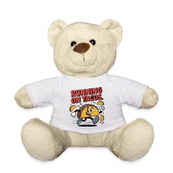 Running taco animation for fun and exercise - Teddy Bear - white - Front