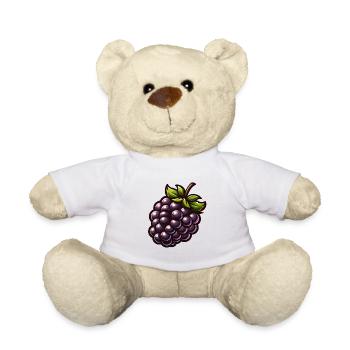 Lebendige, stilisierte Brombeere für natürliche Akzente - Teddy - Weiß - Vorne