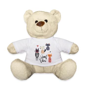 Chats Bonne humeur - Nounours - blanc - Devant