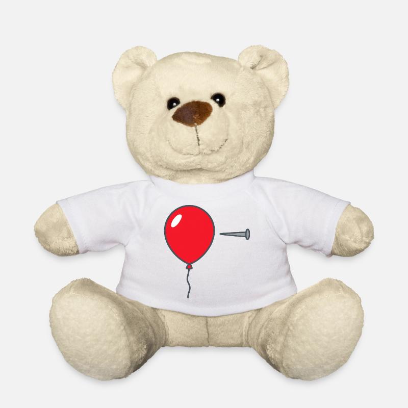 • „Pop the Balloon – Bold Graphic Design - Teddy - Weiß