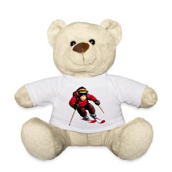 Ski Affe - Teddy - Weiß - Vorne