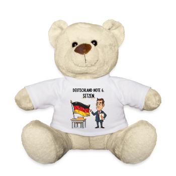 Deutschland Note 6 - Teddy - Weiß - Vorne
