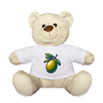 Refreshing olive illustration - Teddy Bear - white - Front