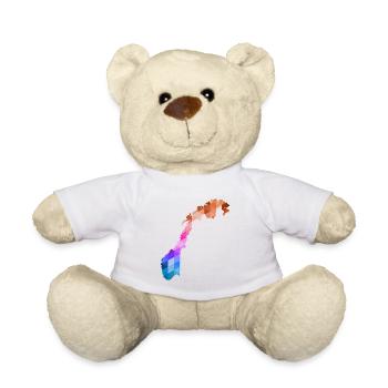 Norway - Norge - Norway - Flag - Scandinavia - Teddy Bear - white - Front