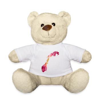 Norway - Norge - Norway - Flag - Scandinavia - Teddy Bear - white - Front