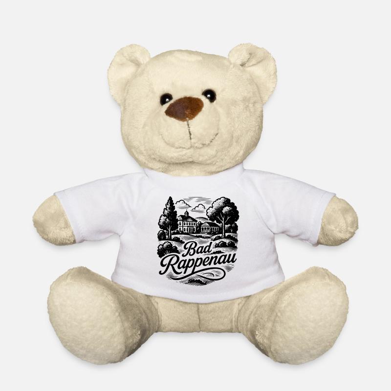 Bad Rappenau – Kurstadt Illustration Logo - Teddy - Weiß