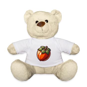 Stilisiertes Khaki mit gezeichneten Blättern - Teddy - Weiß - Vorne