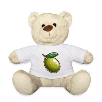 Illustration de Olive Verte Nature - Nounours - blanc - Devant