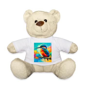 martin-pêcheur - Nounours - blanc - Devant