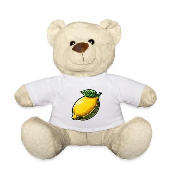 Natürliche illustrierte Zitrone - Teddy - Weiß - Vorne