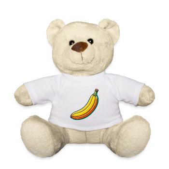 Banane Neon Pop - Teddy - Weiß - Vorne