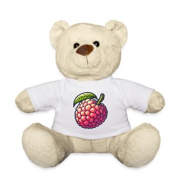 Litchi Pop Art Éclat Coloré - Nounours - blanc - Devant