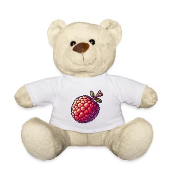 Lychee Pop Art Red - Teddy Bear - white - Front