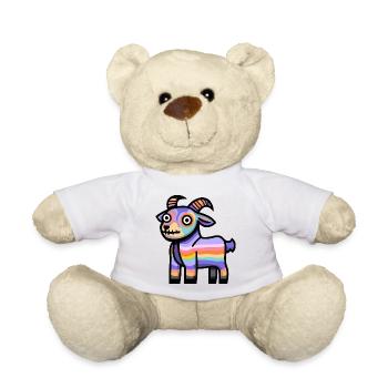 Chèvre de montagne Halloween Bande dessinée drôle - Nounours - blanc - Devant