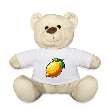Citron Cartoon Lumineux - Nounours - blanc - Devant