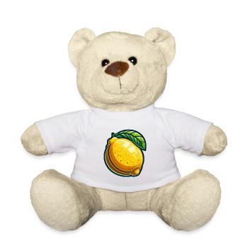 Citron Cartoon Éclat Jaune - Nounours - blanc - Devant