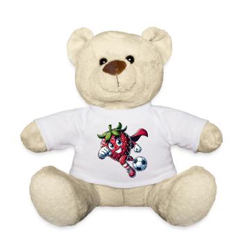 Football Fraise Super-héros Kicker Comic - Nounours - blanc - Devant