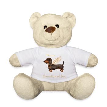 Guardian of Joy – Angel Dachshund - Teddy Bear - white - Front