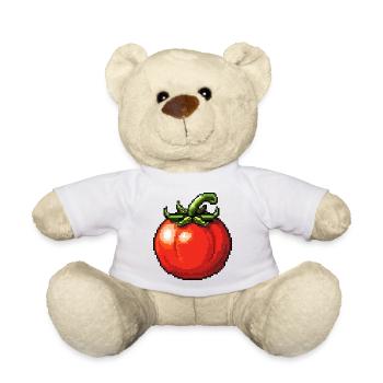 PixelTomate Retro - Teddy Bear - white - Front