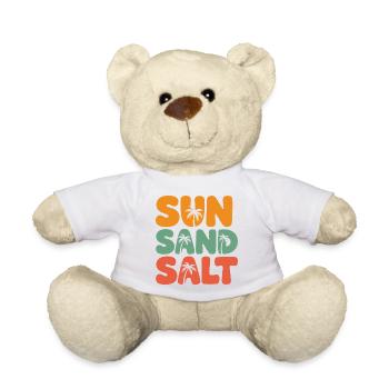 Sommerzeit - Sonne, Salz und Sand - Teddy - Weiß - Vorne
