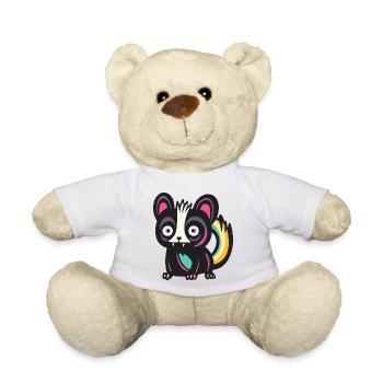 Skunk Halloween Bande dessinée drôle - Nounours - blanc - Devant