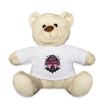 Frohes Halloween und Dark Castle - Teddy - Weiß - Vorne