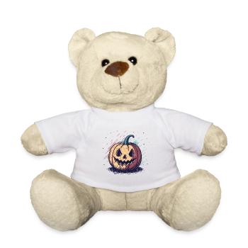 Pumpkin jackolantern chart - Teddy Bear - white - Front