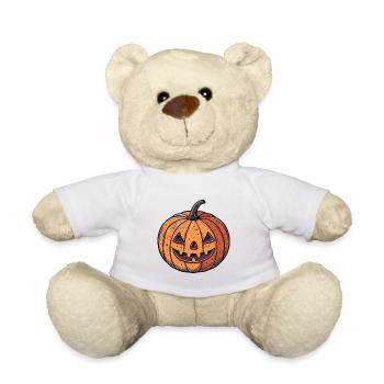 Citrouille Jack Cartoon - Nounours - blanc - Devant