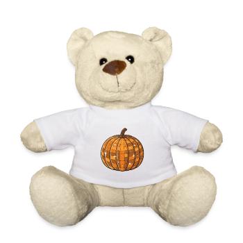 Citrouille disco géométrique - Nounours - blanc - Devant