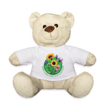 Sommerblumen blühen Kreis - Teddy - Weiß - Vorne