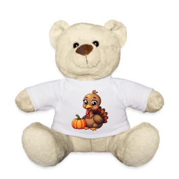 Thanksgiving Truthahn Baby - Teddy - Weiß - Vorne
