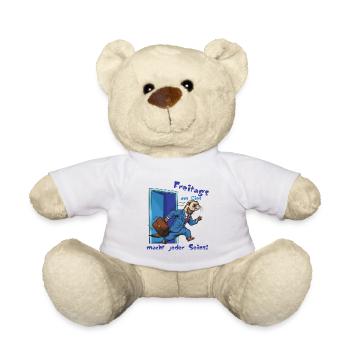 Furet du vendredi en costume. Enfin le week-end ! - Nounours - blanc - Devant